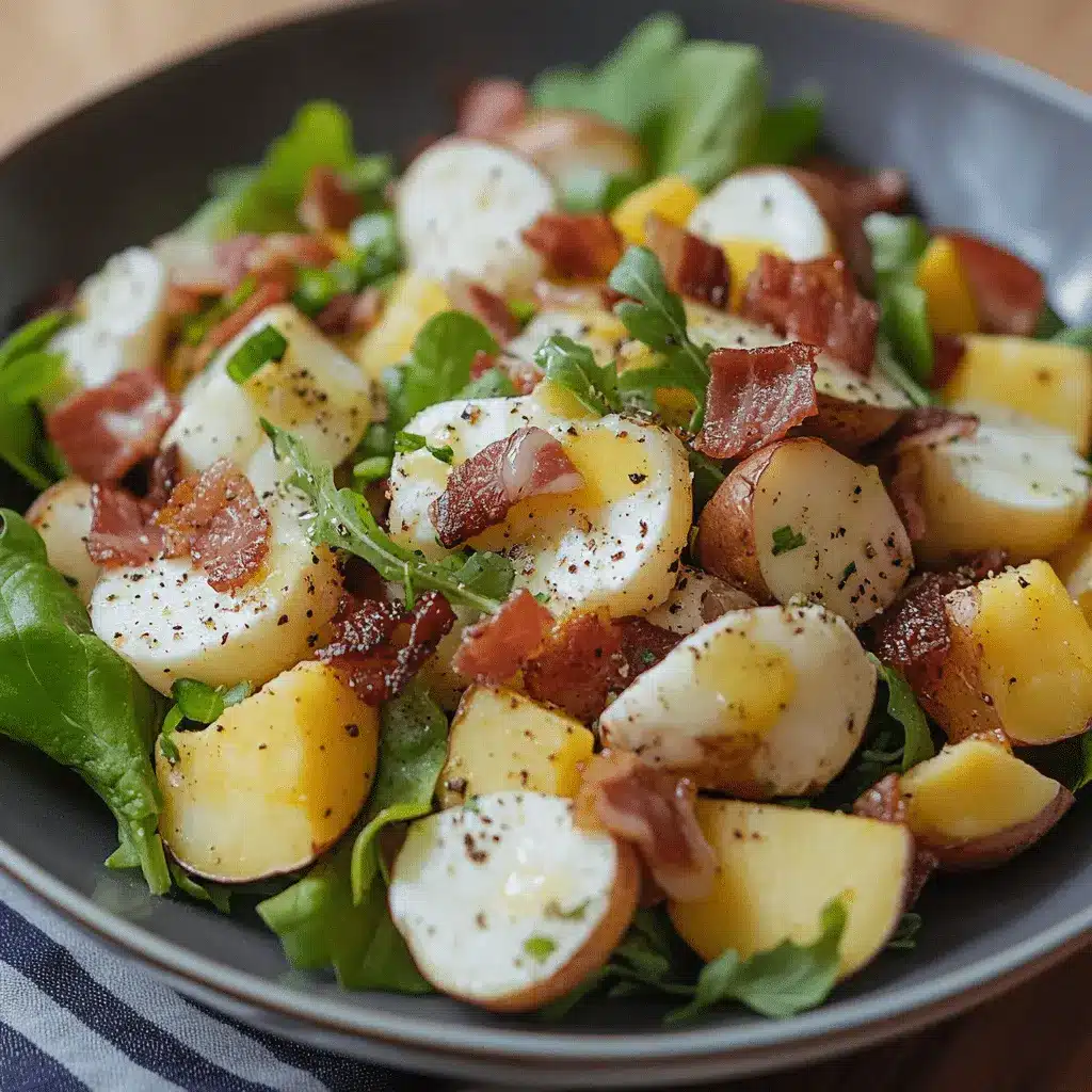 Salade de Pommes de Terre, Lardons et Œufs