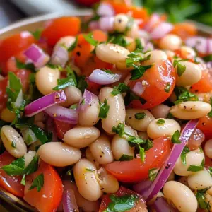 Salade turque aux haricots blancs