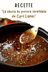 Sauce au poivre façon Cyril Lignac