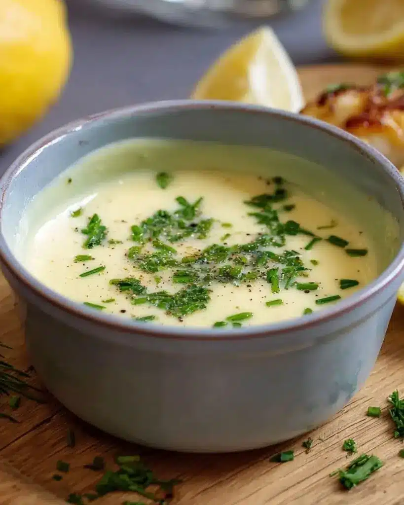 Sauce crémeuse au beurre et au citron 2 sauce beurre citron