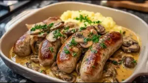 Saucisses de Toulouse Moutarde & Champignons
