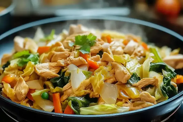 Sauté de chou et poulet chinois