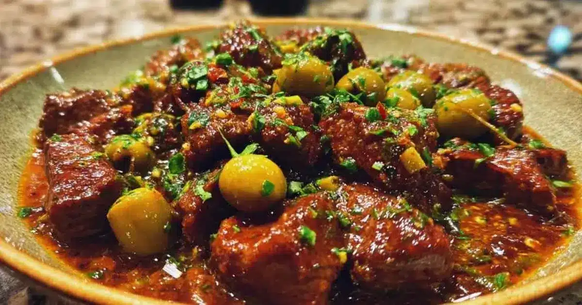 Sauté de Veau aux Olives - Recette Traditionnelle Facile 2 sauté de veau aux olives