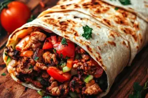 Shawarma de poulet grillé traditionnel