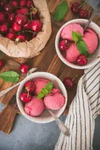 Sorbet à la cerise maison
