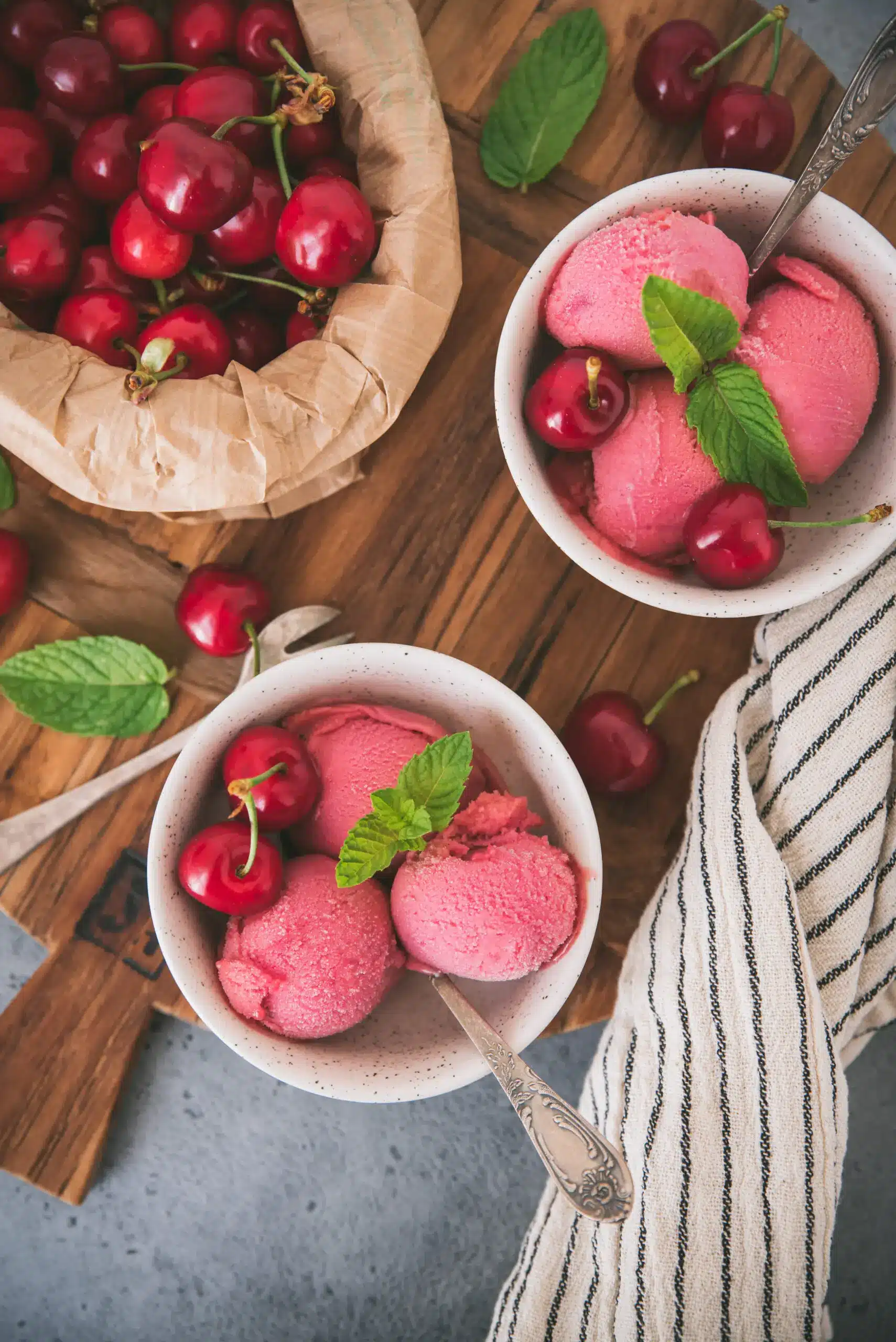 Sorbet à la cerise {recette maison} - Tangerine Zest 2 sorbet à la cerise