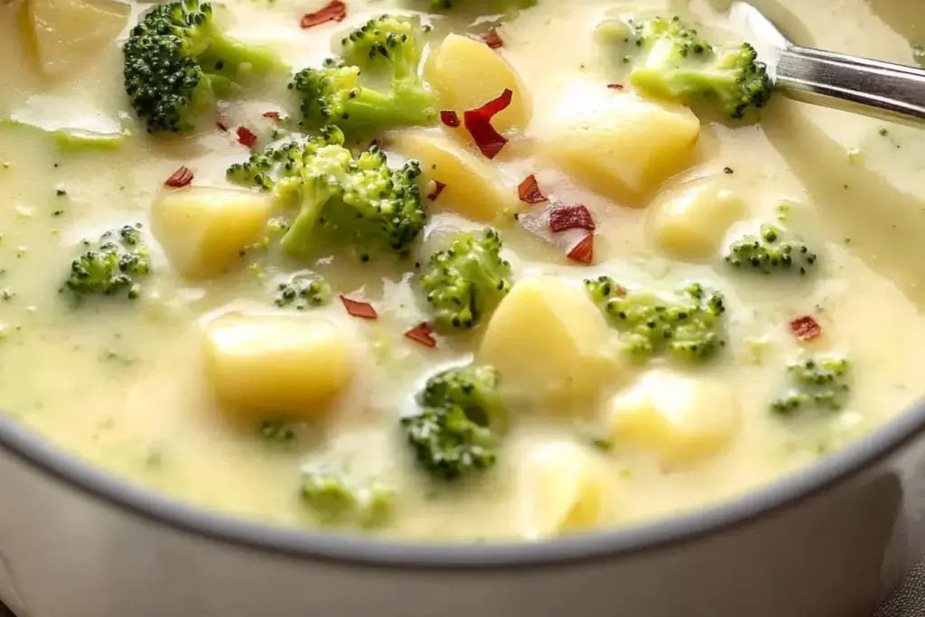 Soupe de brocoli et pommes de terre