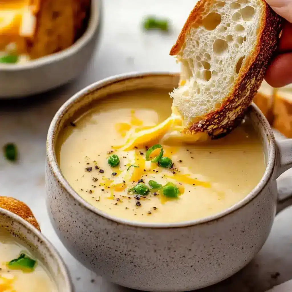 Soupe de Chou-Fleur Rôti au Cheddar et à l’Ail Crémeuse –