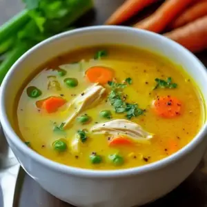 Soupe de poulet anti-inflammatoire