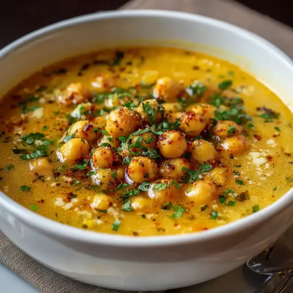 soupe grecque pois chiches