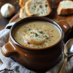 Soupe à l’oignon traditionnelle gratinée