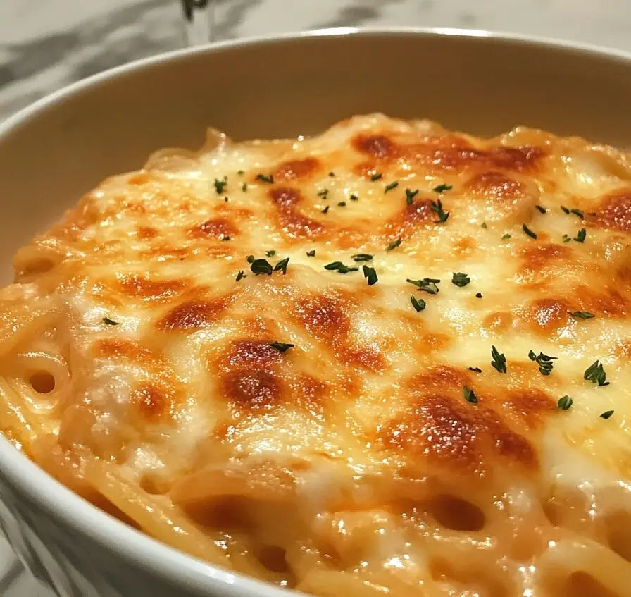 Spaghetti au fromage à la crème cuits au four 2 spaghetti au fromage à la crème