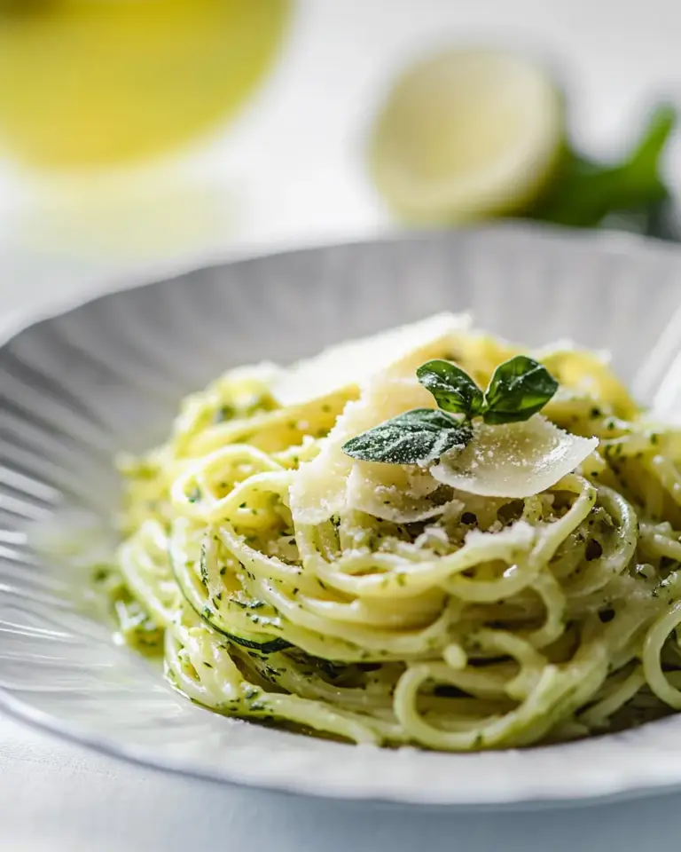Spaghetti Crémés aux Courgettes |