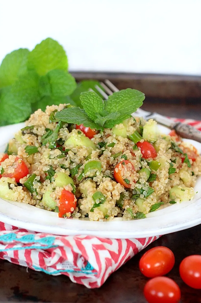 Quinoa Tabbouleh Salad (Gluten-Free & Vegan) 2 taboulé de quinoa