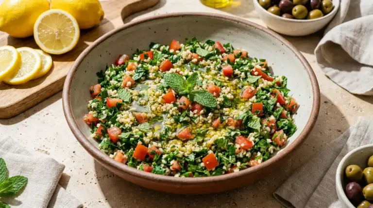 Taboulé Maison Authentique : Recette Facile Libanais Aux Herbes Fraîches
