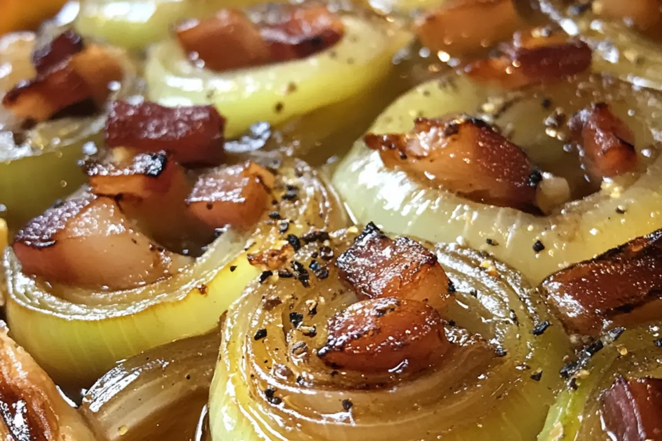 Tarte Tatin de Poireaux, Oignons et Lardons 2 tarte Tatin de poireaux