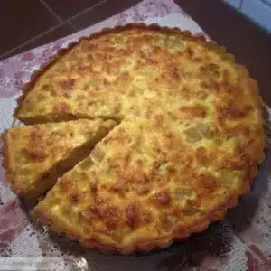 Tarte alsacienne à la rhubarbe
