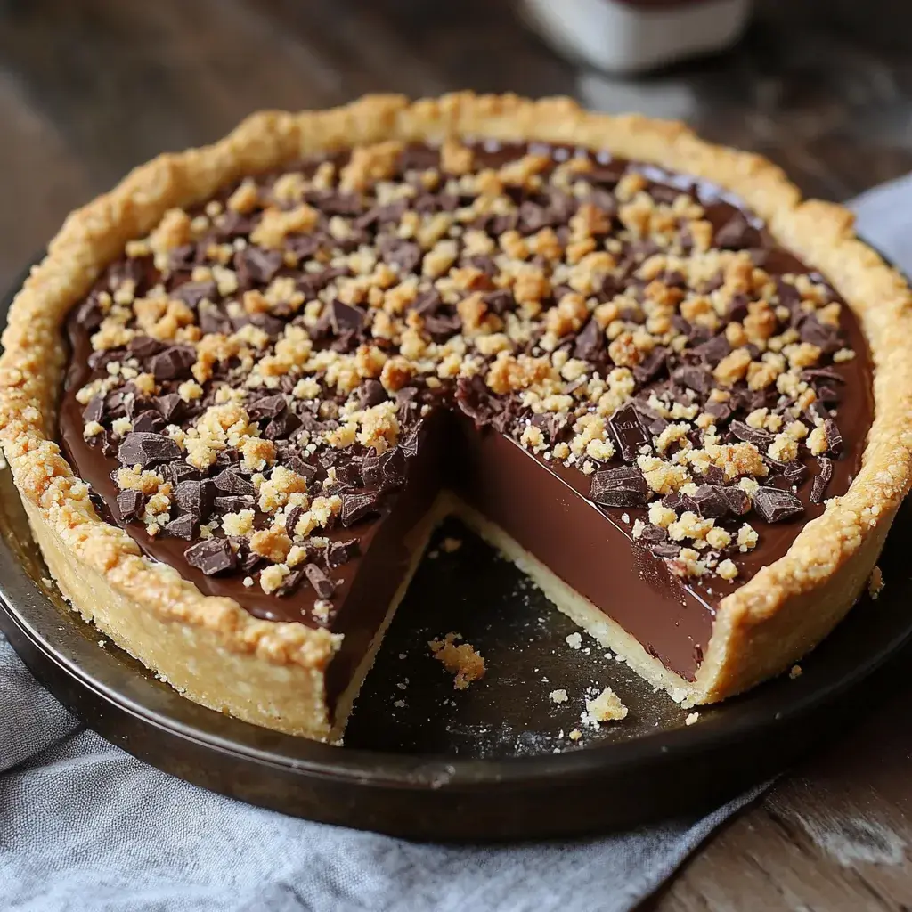 Tarte au chocolat super fondante façon crumble 2 tarte au chocolat façon crumble
