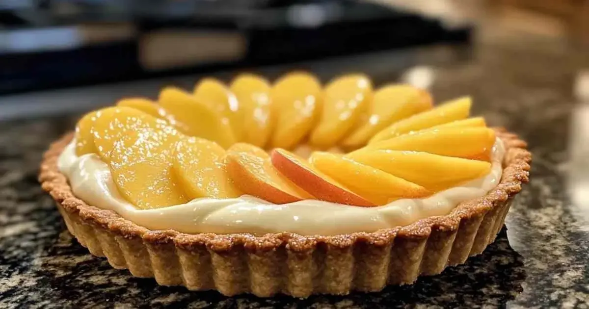 Tarte au Mascarpone et à la Pêche 2 tarte au mascarpone et à la pêche
