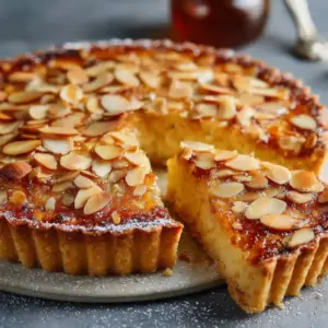 Tarte aux amandes et miel facile
