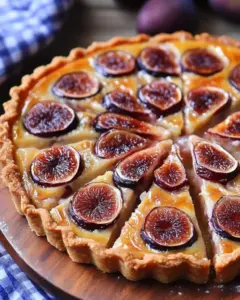 Tarte gourmande aux figues caramélisées