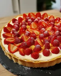 Tarte aux fraises classique
