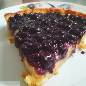 Tarte aux myrtilles amandine