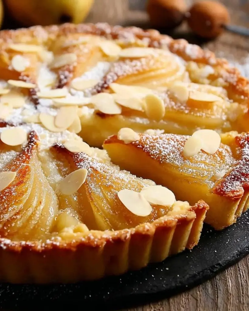 Tarte aux poires à la poudre d’amande