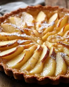 Tarte fondante aux poires et à la crème d’amande