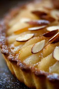 Tarte aux poires et aux amandes classique