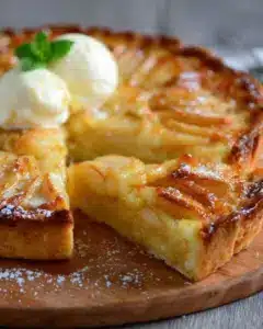 Tarte aux pommes normande