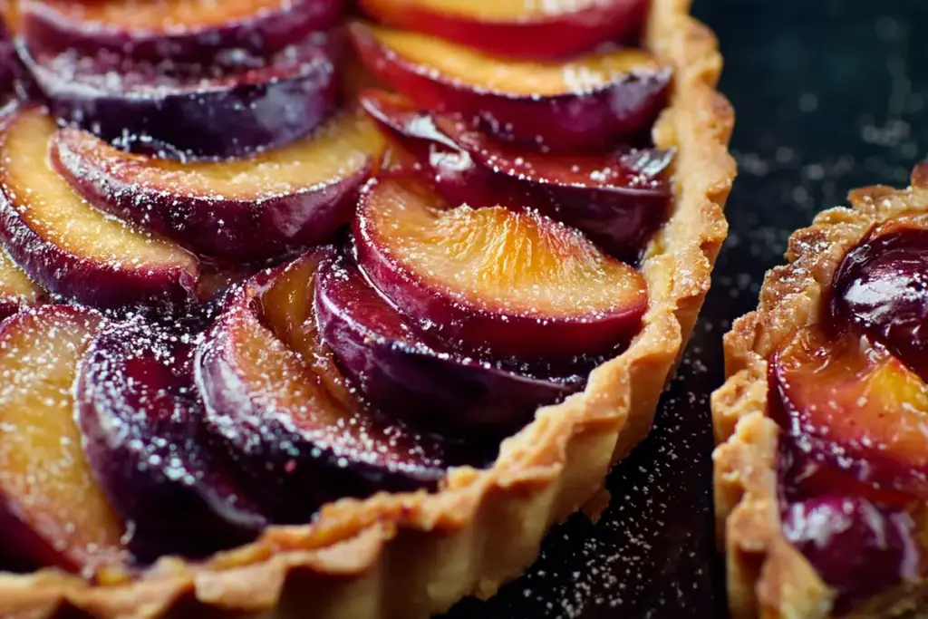 Tarte aux prunes rouges : Un dessert fruité et délicieux à déguster sans modération