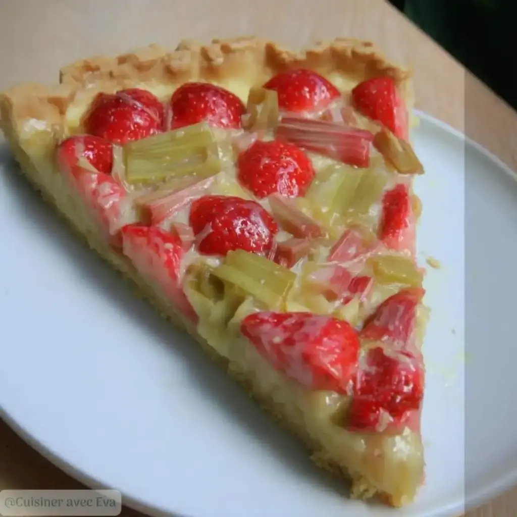 Tarte fraise-rhubarbe maison : la recette facile –