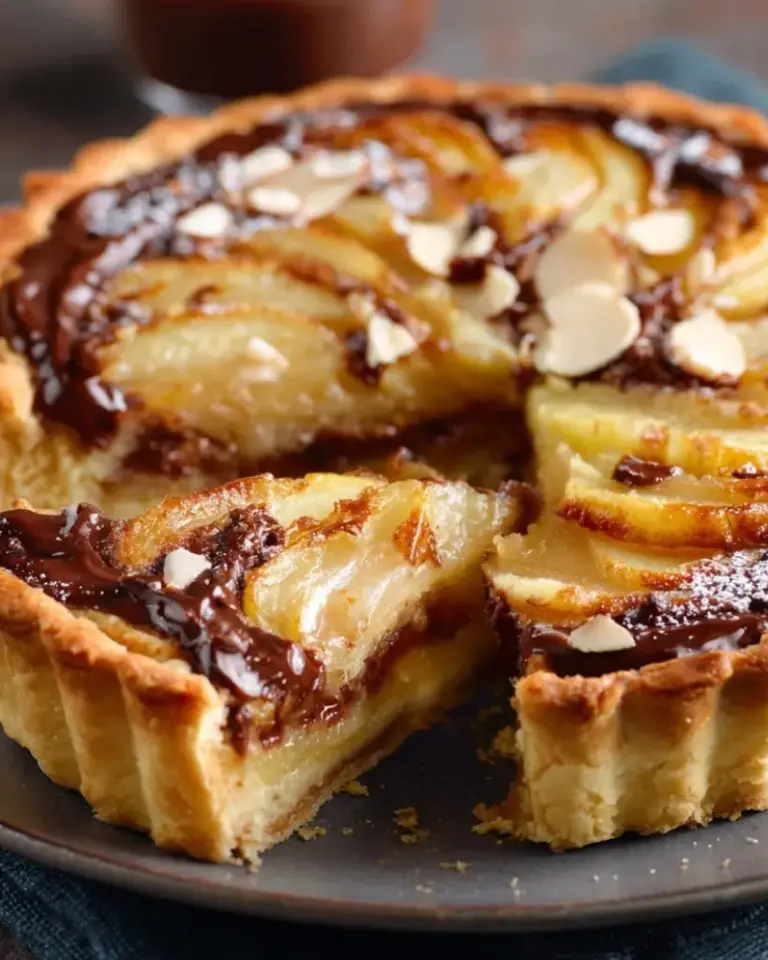 Tarte Poire, Chocolat et Amande