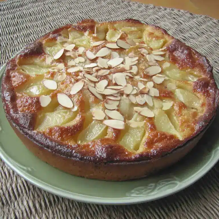 Tarte poires amandine chocolat – Quick Recette