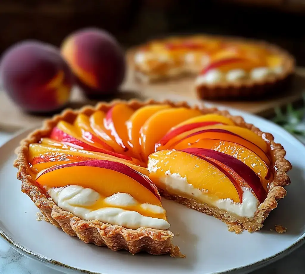 Tarte Fraîcheur à la Pêche & Mascarpone