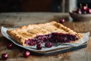 Tarte rustique aux cerises