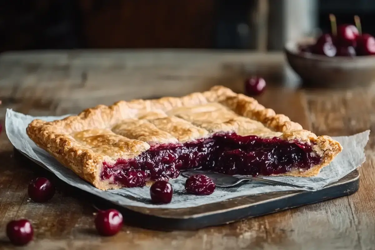 tarte rustique aux cerises