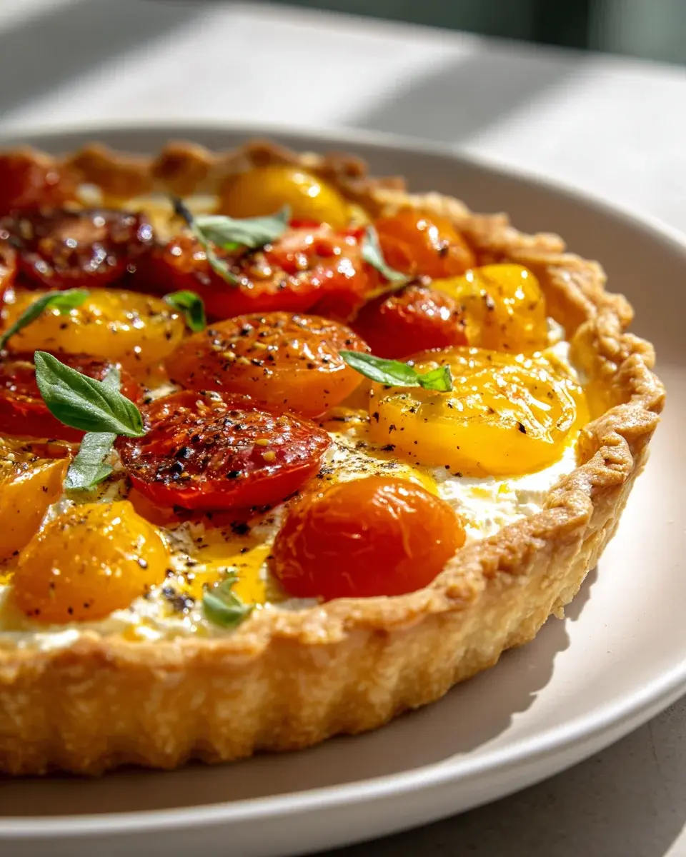 Tarte rustique aux tomates et fromage de chèvre savoureuse - cuisinebijou 2 tarte rustique tomates fromage de chèvre