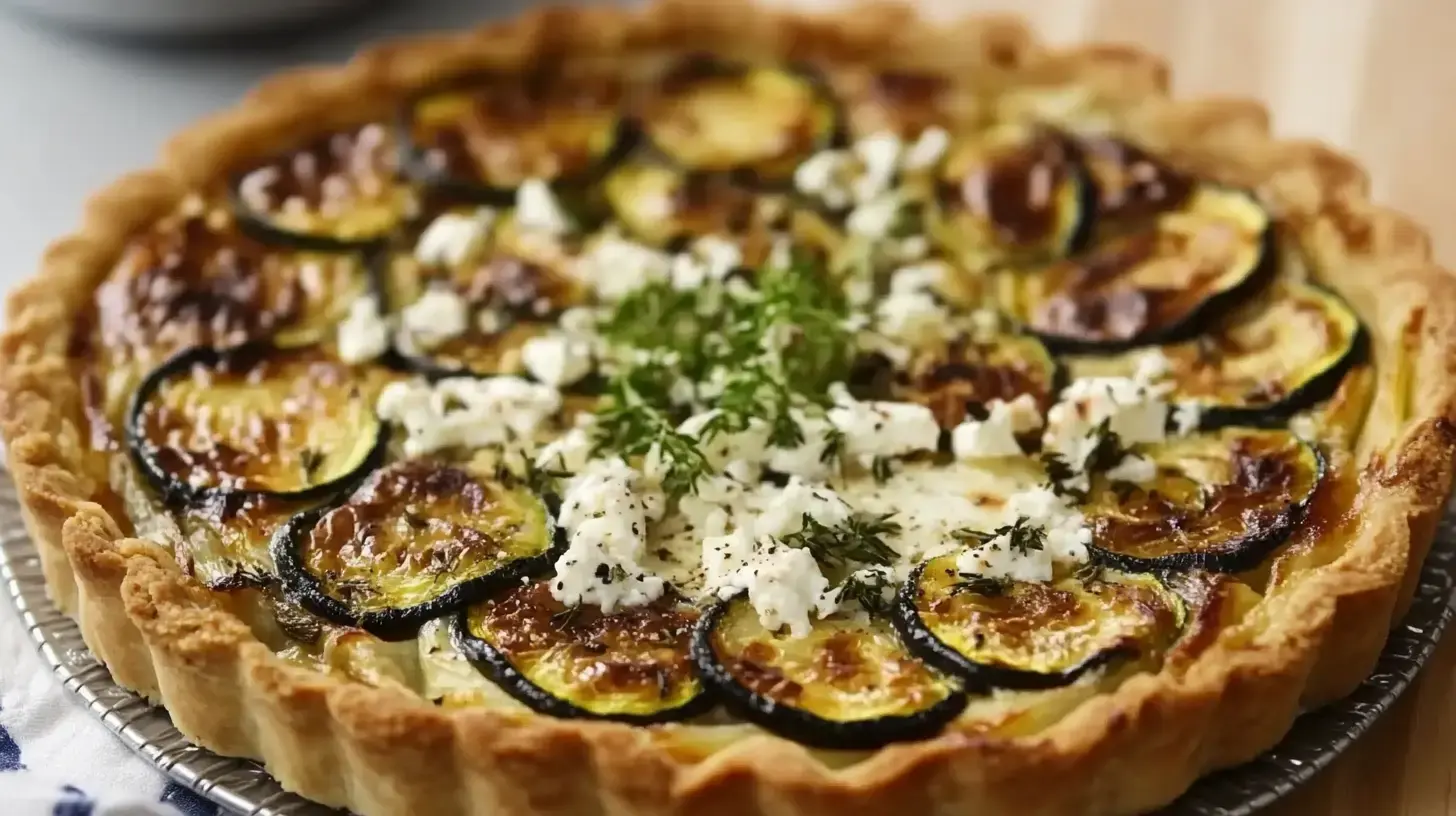 Tarte Salée aux Courgettes et Feta - Recettes de Luxe 2 tarte salée aux courgettes et feta