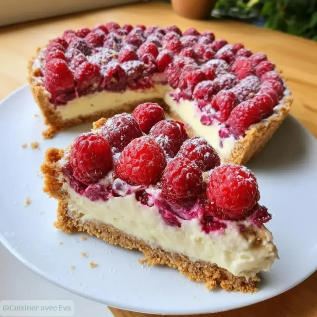 Tarte sans cuisson aux framboises : la recette fraîche et irrésistible –