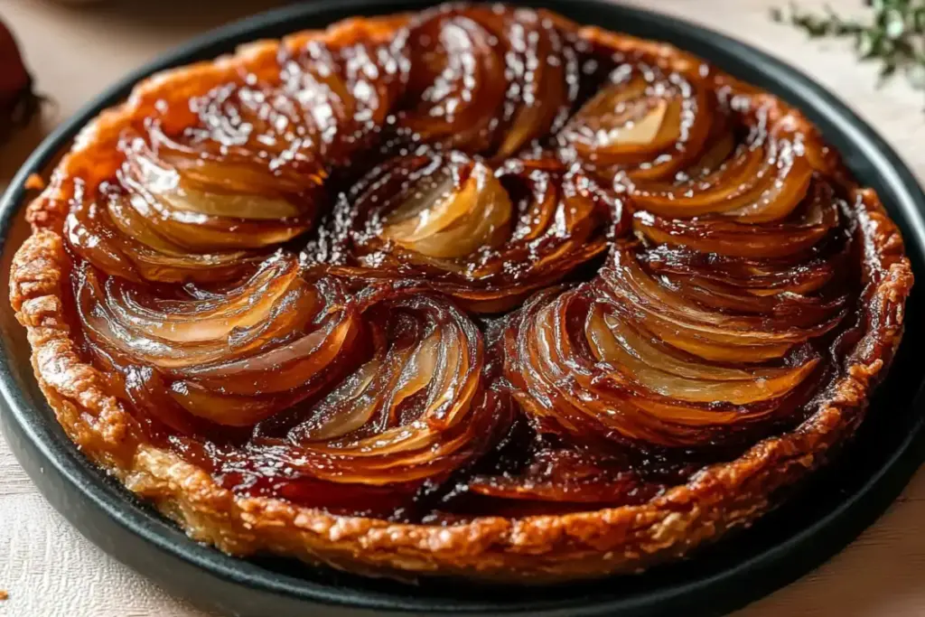 Tarte tatin aux oignons caramélisés – Recettes de Luxe