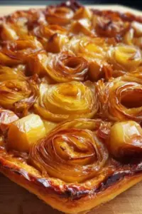 Tarte Tatin aux Poireaux Caramélisés