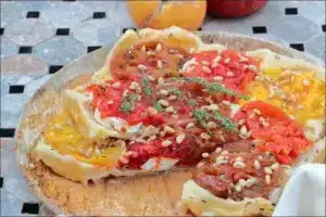 Tatin de tomates au chèvre