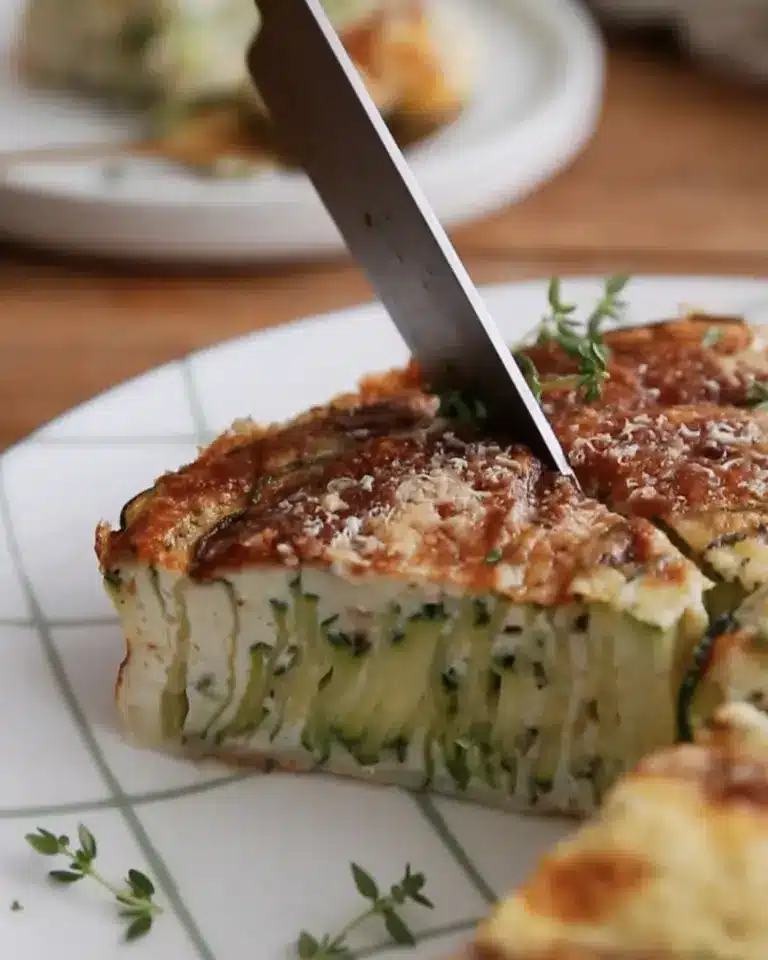 Tarte tourbillon de courgettes sans pâte – Végétarienne, sans gluten et facile