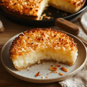 Tarte à la noix de coco sans croûte