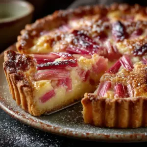 Tarte à la rhubarbe à l’ancienne