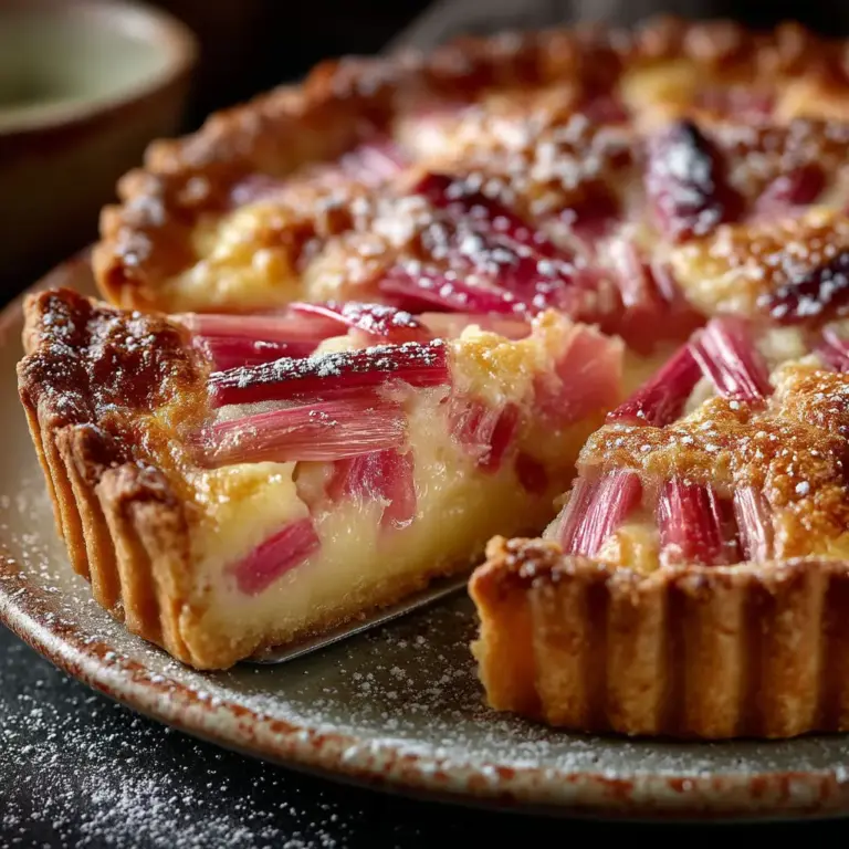 Tarte rustique à la rhubarbe douceur familiale – TopAssiette.com