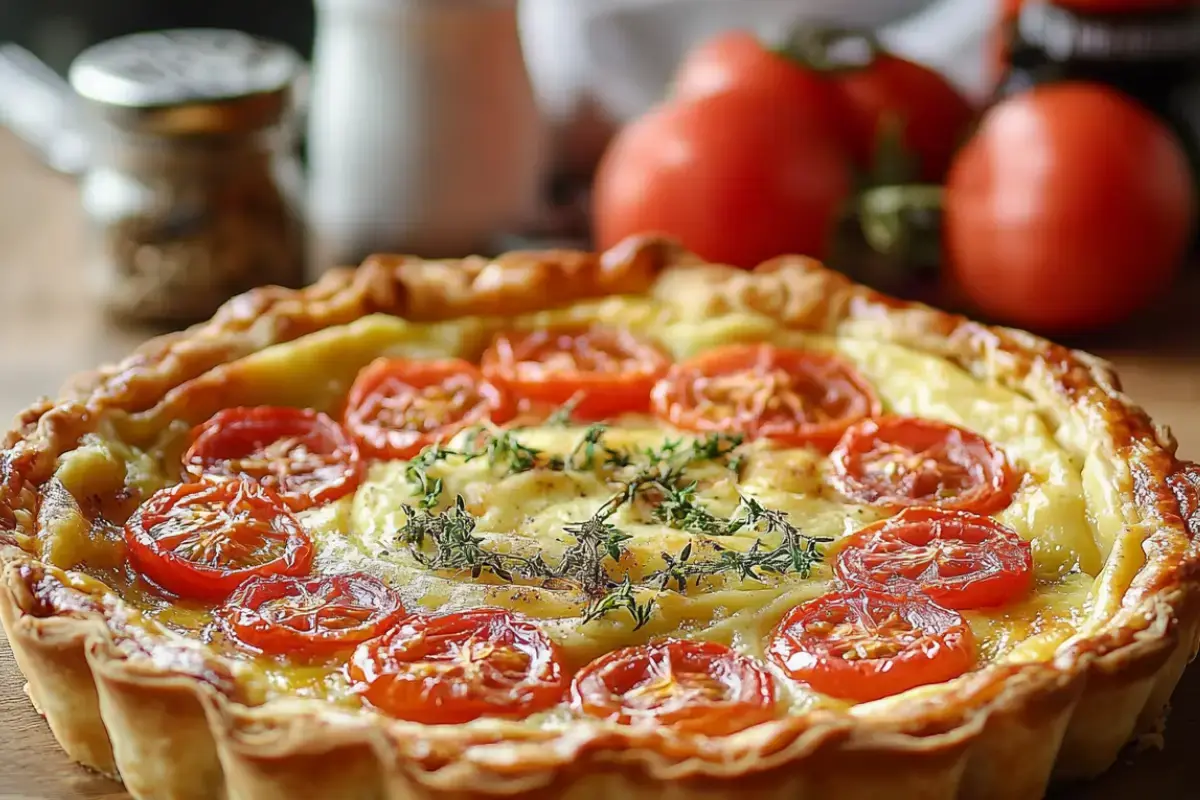 Tarte à la tomate - Recettes de Luxe 2 tarte à la tomate