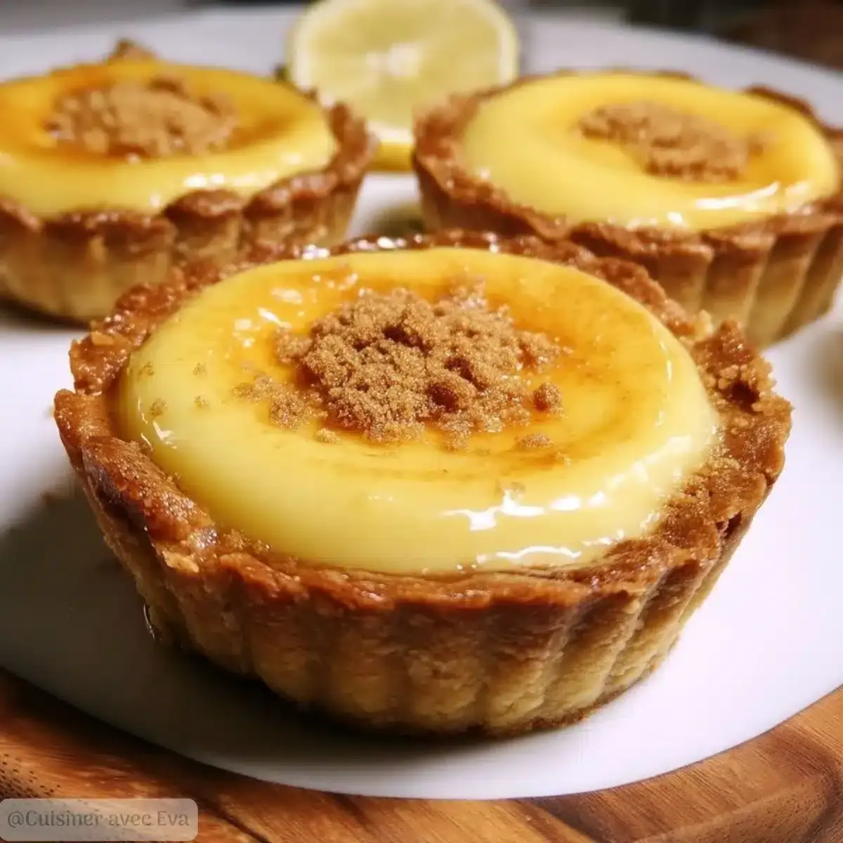 Tartelettes au citron et aux spéculoos : un dessert gourmand et croustillant - 2 tartelettes au citron et aux spéculoos